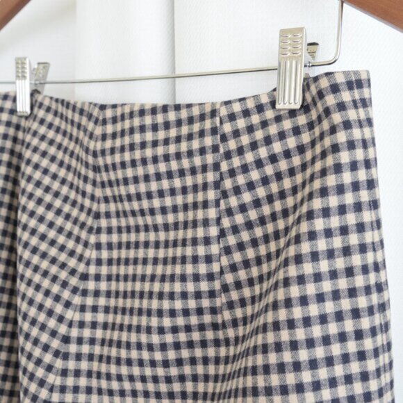 MaxMara Virgin Wool Gingham Tailored Pants Sz 8 - Picture 8 of 8